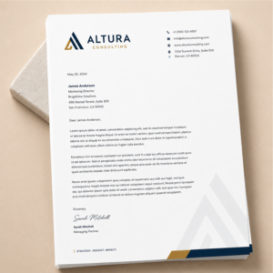 Premium Bond Letterhead