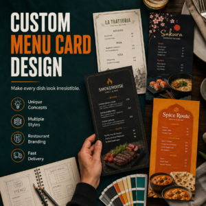 Menu Card Designing Service