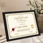 Certificate with Frame